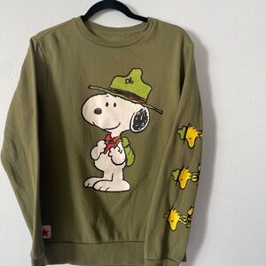 Peanuts Olive Green Hybrid Apparel